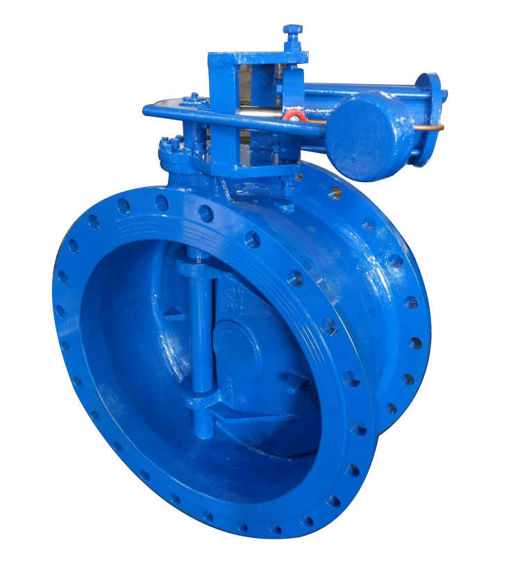 Ductile Iron Tilting Check Valve with Counterweight & Hydraulic Damper1