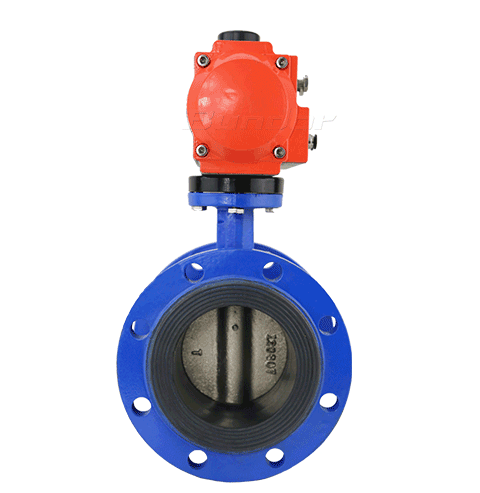 Pneumatic Flanged Butterfly Valve2