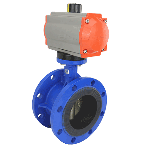Pneumatic Flanged Butterfly Valve4