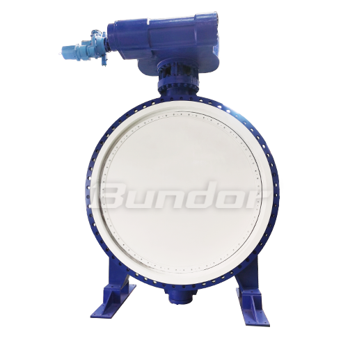 DN2600 Double Eccentric flange Butterfly Valve1
