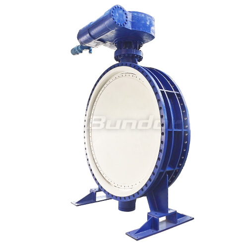 DN2600 Double Eccentric flange Butterfly Valve4