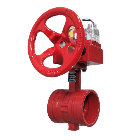 XD381X Signal Grooved butterfly valve4
