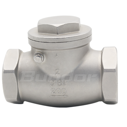 Thread swing check valve