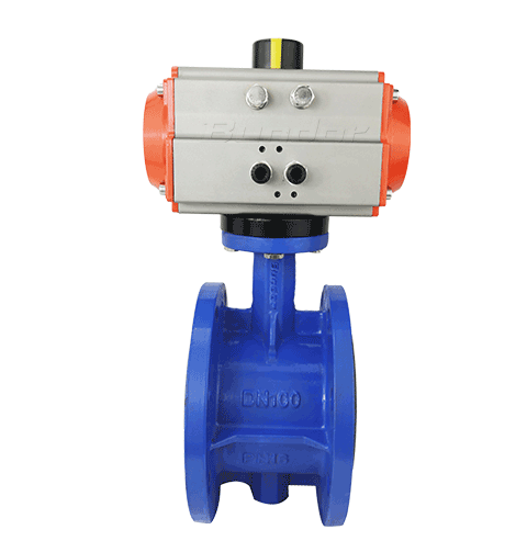 Pneumatic Flanged Butterfly Valve3