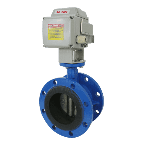 Motorized Flanged Butterfly Valve