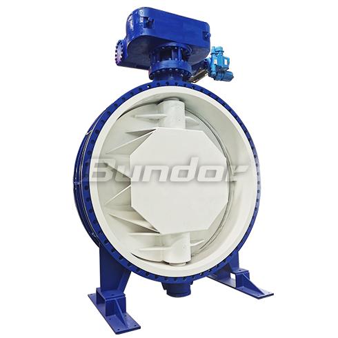 DN2600 Double Eccentric flange Butterfly Valve3