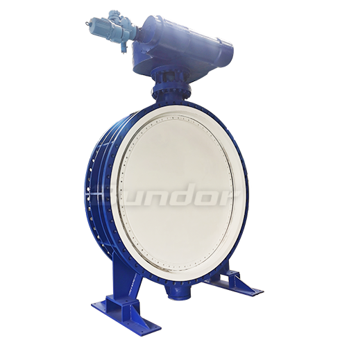 DN2600 Double Eccentric flange Butterfly Valve2