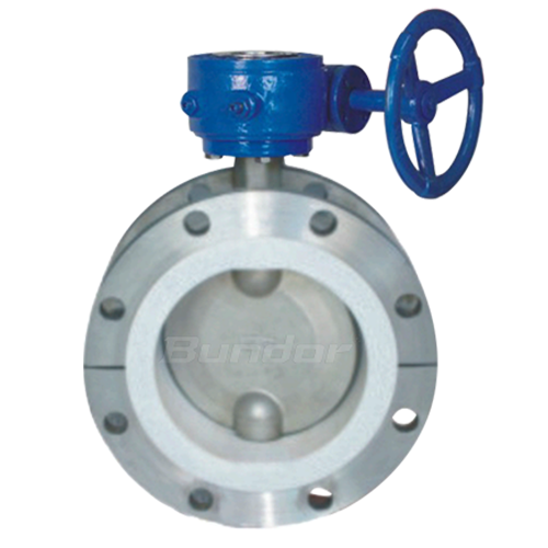 PTFE Lined Flange Butterfly Valve