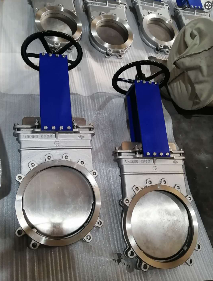 Knife gate valve PZ73F-150LBR