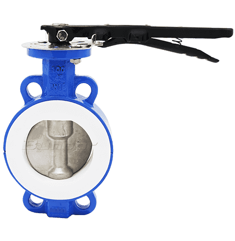 PN16 PTFE Seat Butterfly Valve1