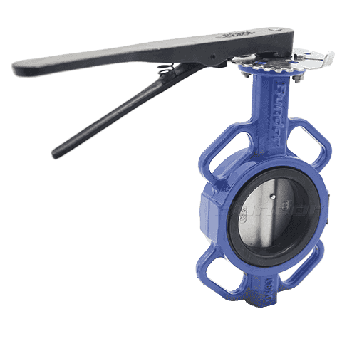 Iron Handle Operated Wafer Butterfly Valve2
