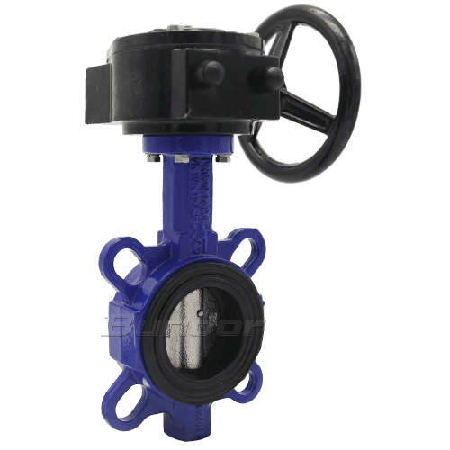 Wafer Butterfly Valve With Worm Gear1