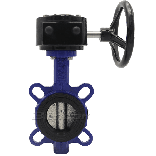 Wafer Butterfly Valve With Worm Gear1