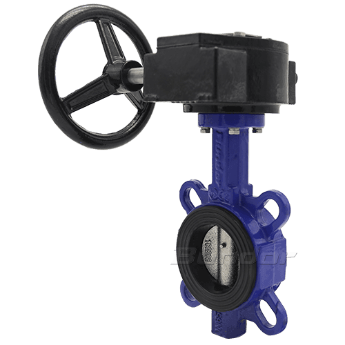 Wafer Butterfly Valve With Worm Gear3