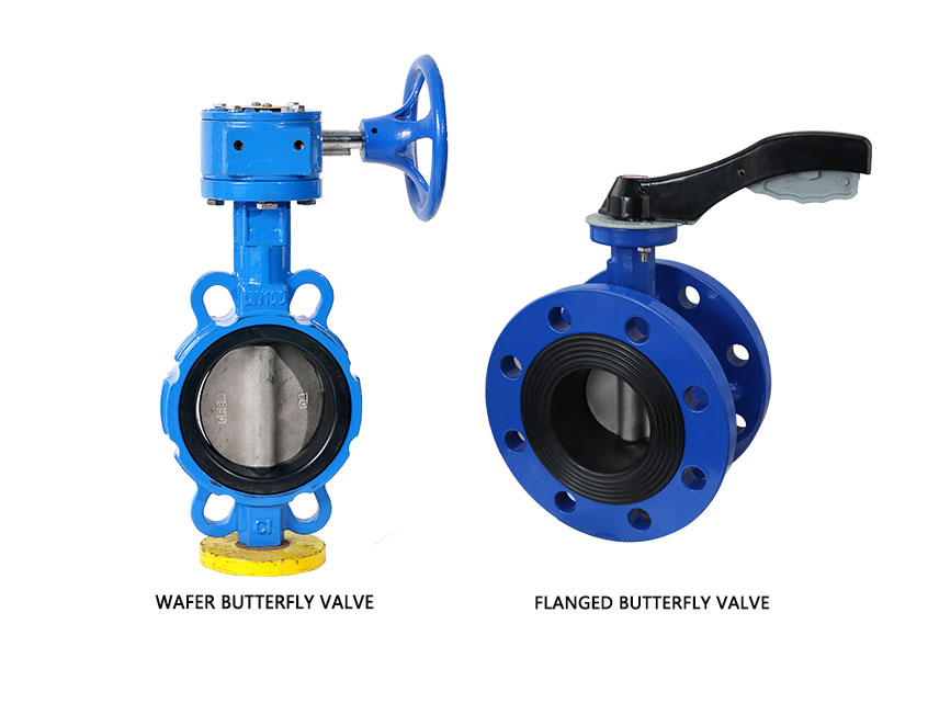 Features comparison between wafer and flanged butterfly valves