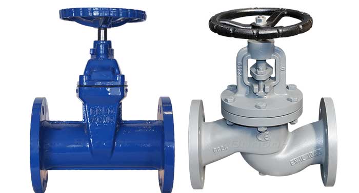Difference between gate valve and globe valve