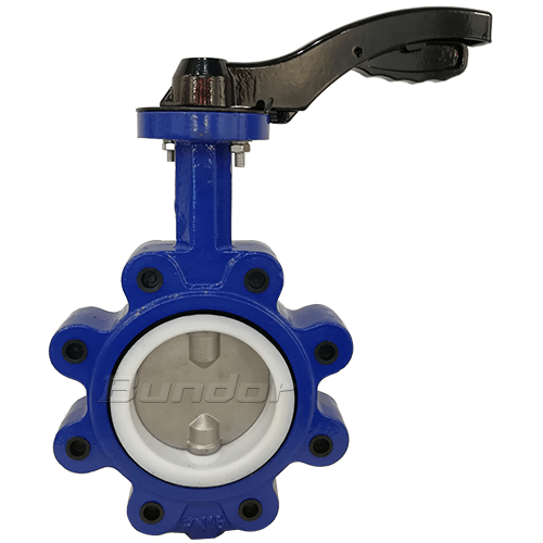 Aluminium Handle Lug Butterfly Valve1